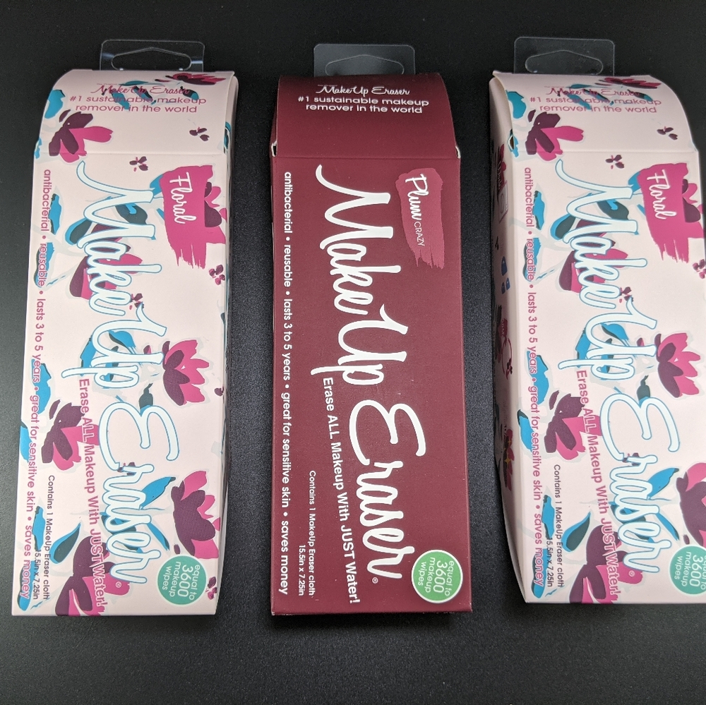 Makeup Eraser: Fall: Plum / Floral - ONE EACH SALE